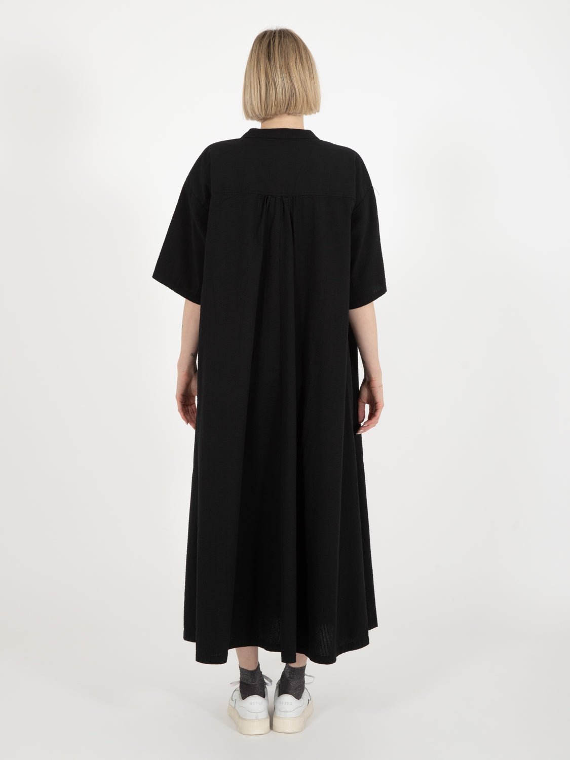 Gardian dress seersucker black