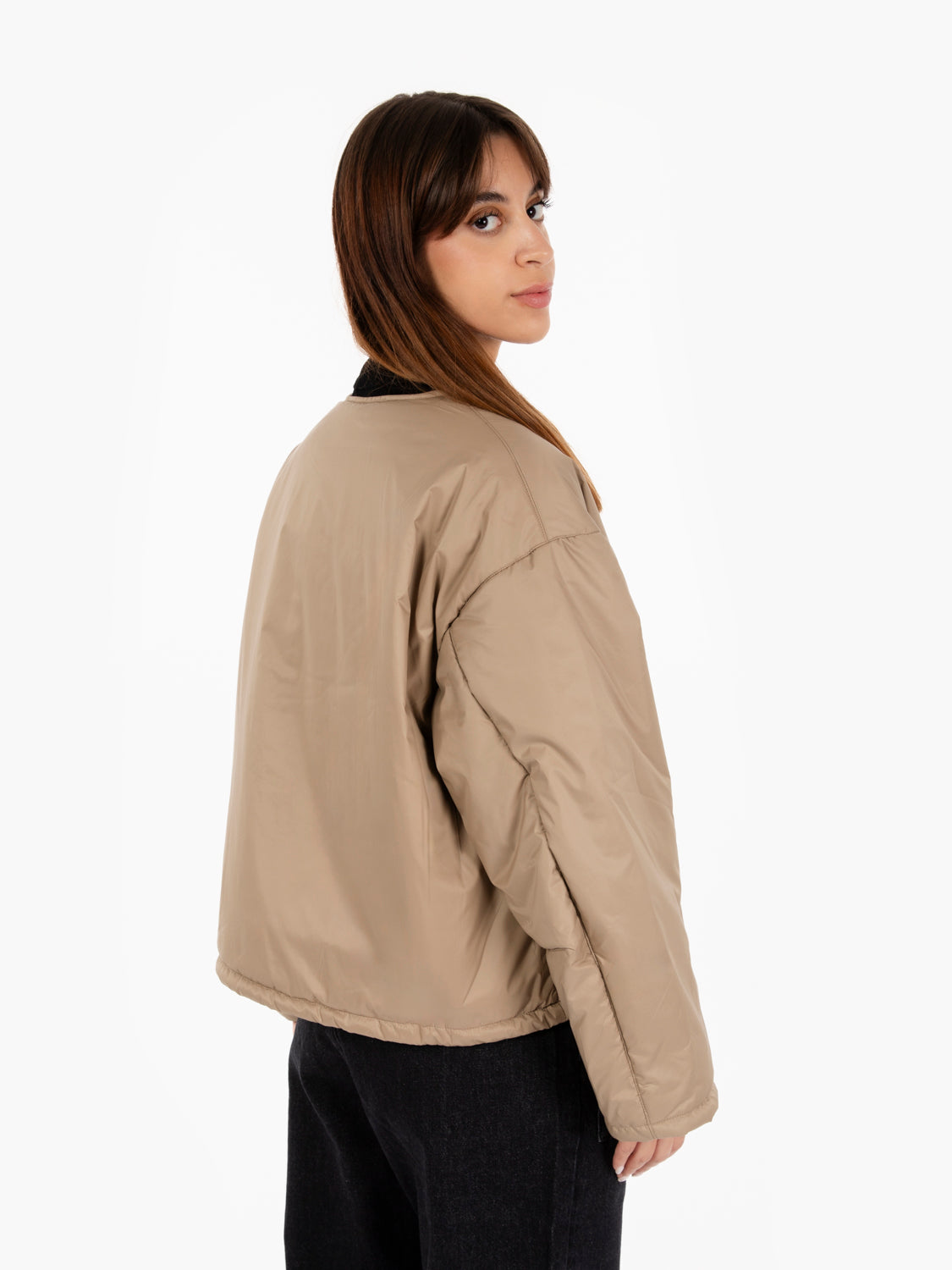 Giacca imbottita Nuclear in nylon beige