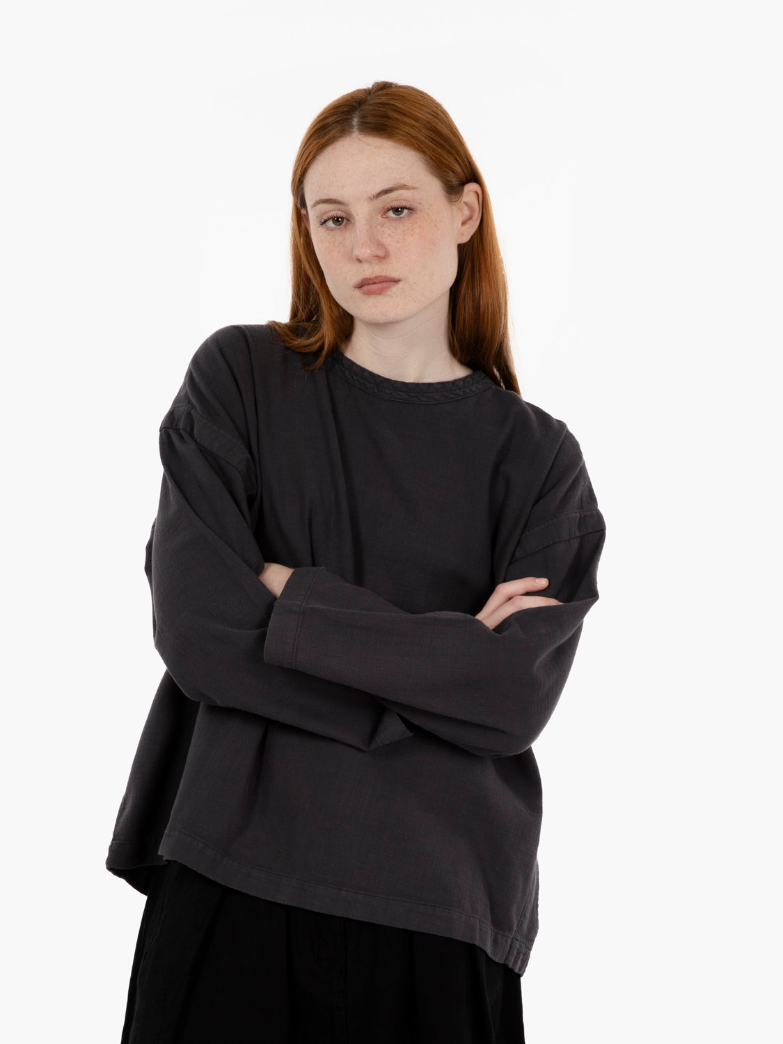 Guard smock slub cotton asphalt