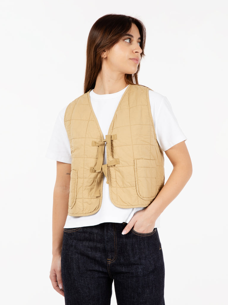 GIRLS OF DUST - Life vest cotton quilt wheat