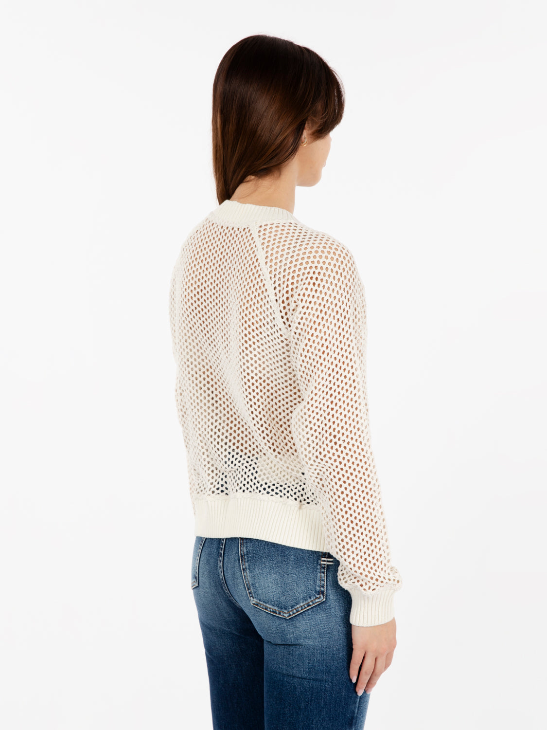 Maglia crochet Kingston off white