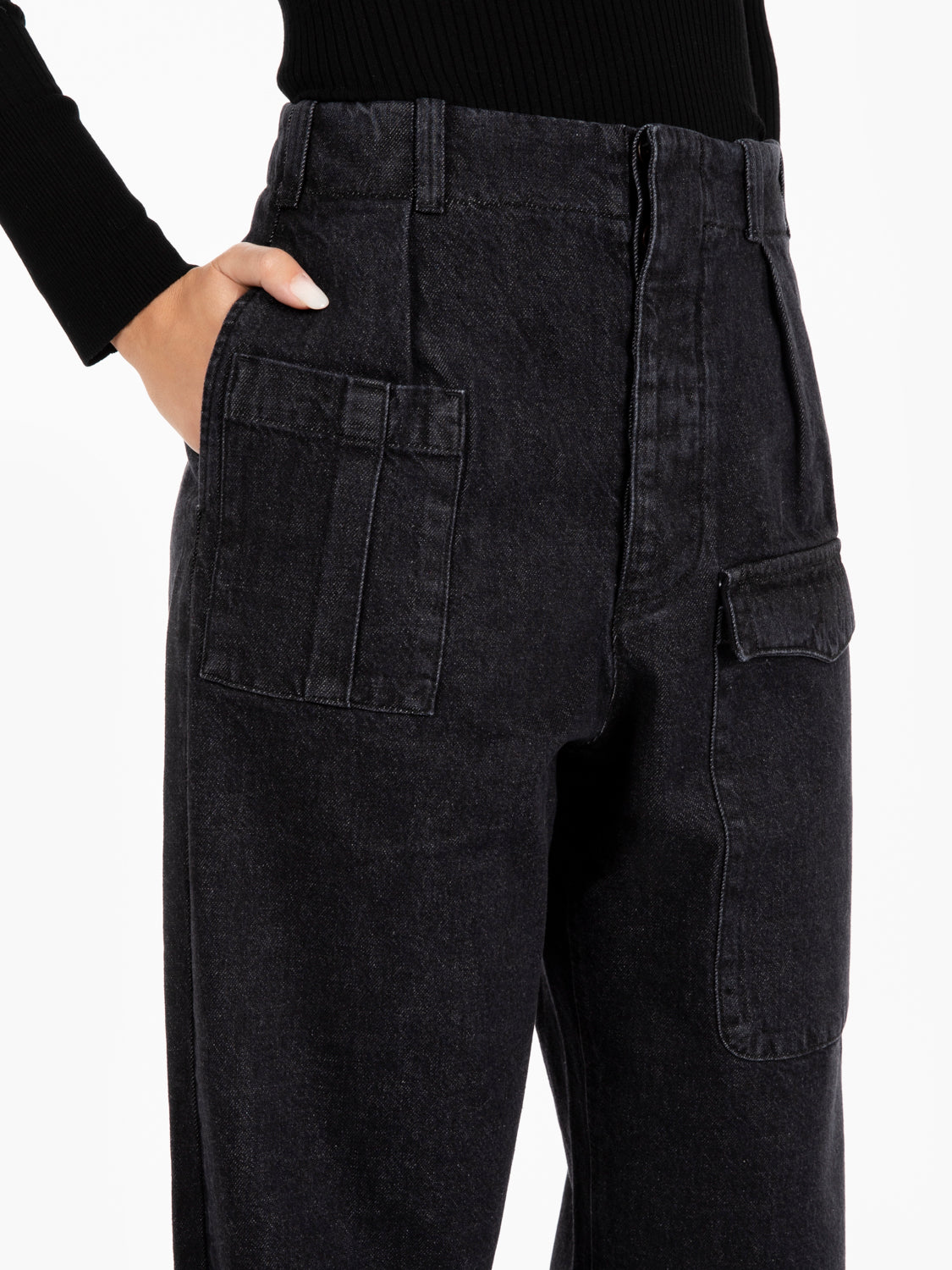 Pantaloni in denim Guerrila black