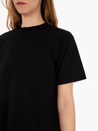Jersey pocket black t-shirt