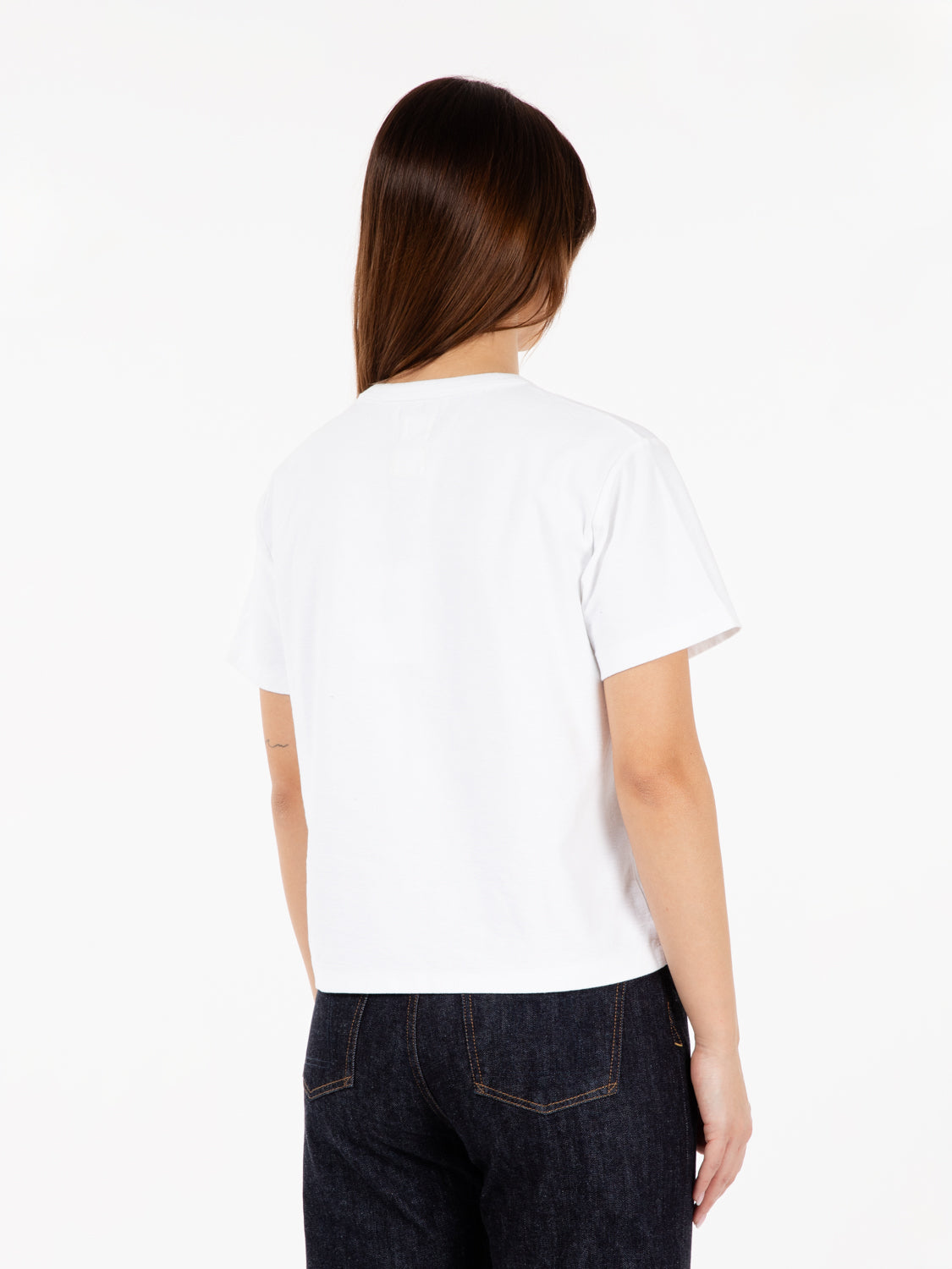 Jersey pocket white t-shirt