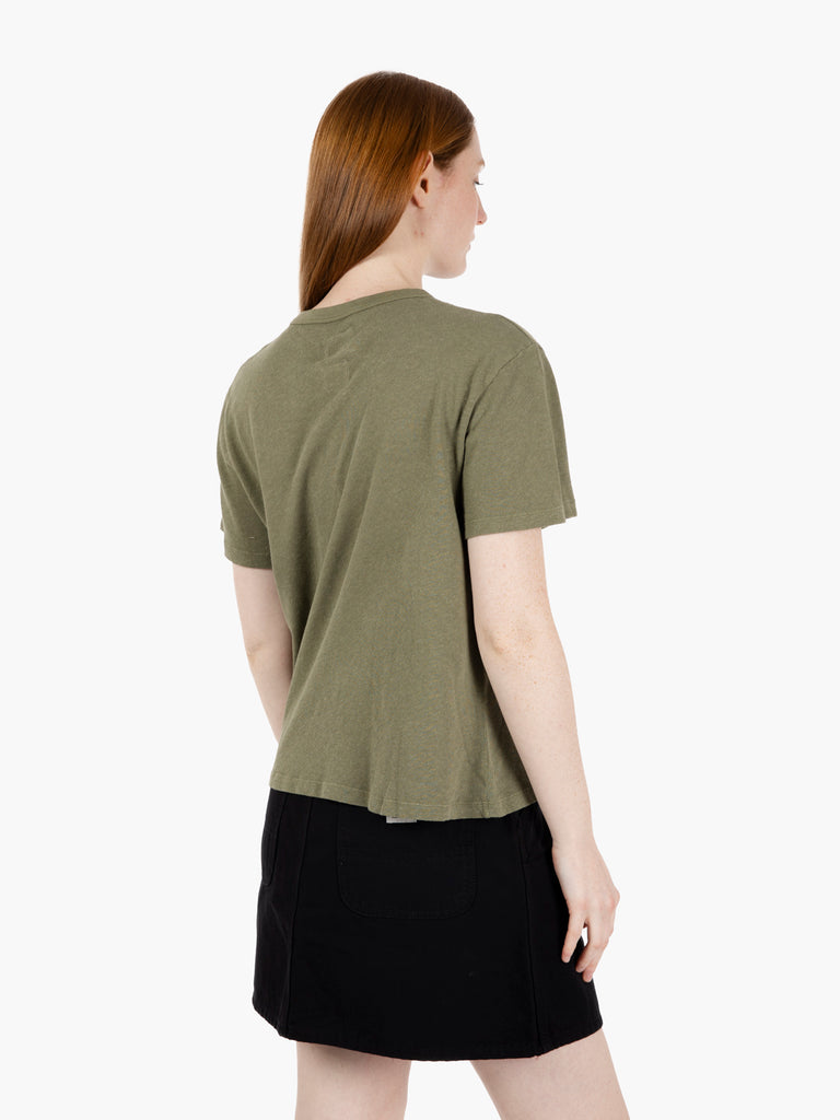 GIRLS OF DUST - T-shirt pocket cotton hemp litchen