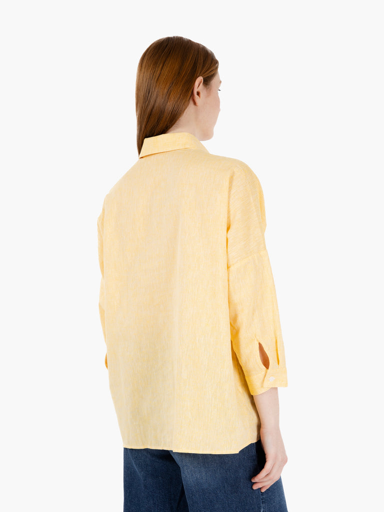 GMF - Camicia a scatola Lisa giallo