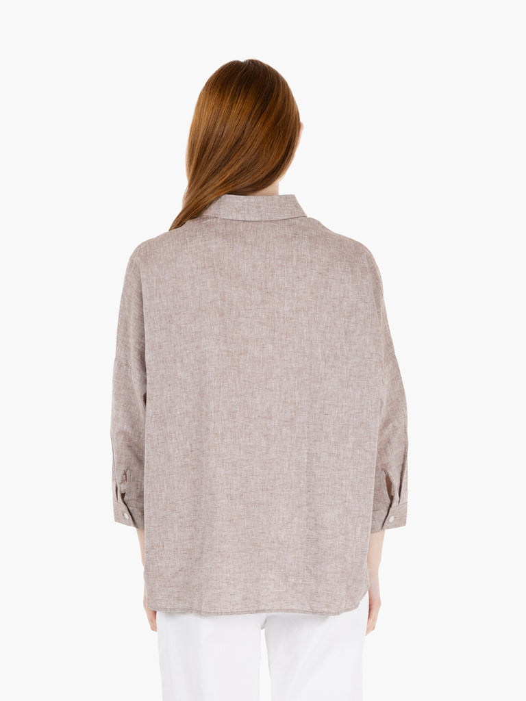 GMF - Camicia a scatola Lisa moro