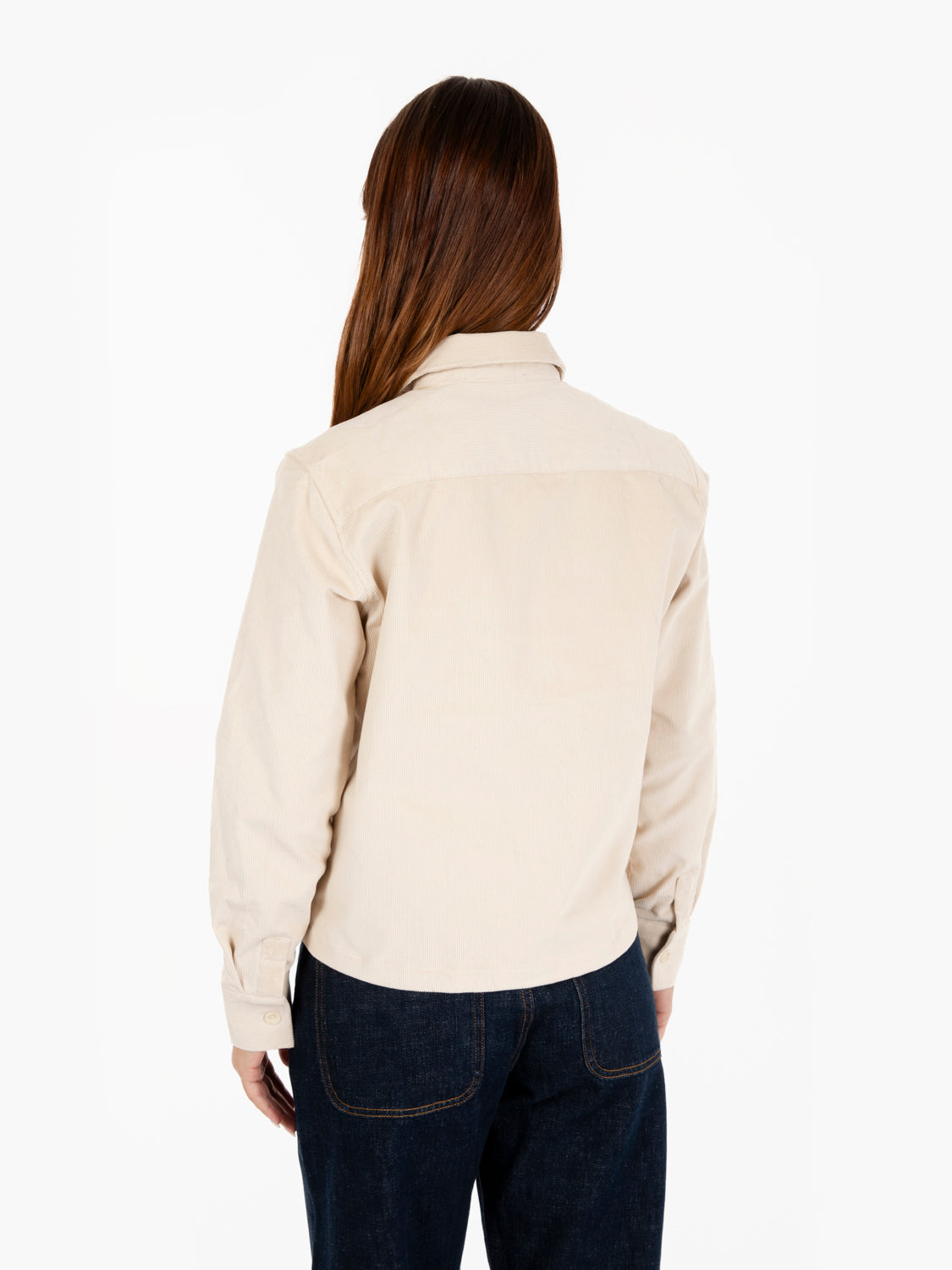 Camicia Giacca in velluto a coste panna
