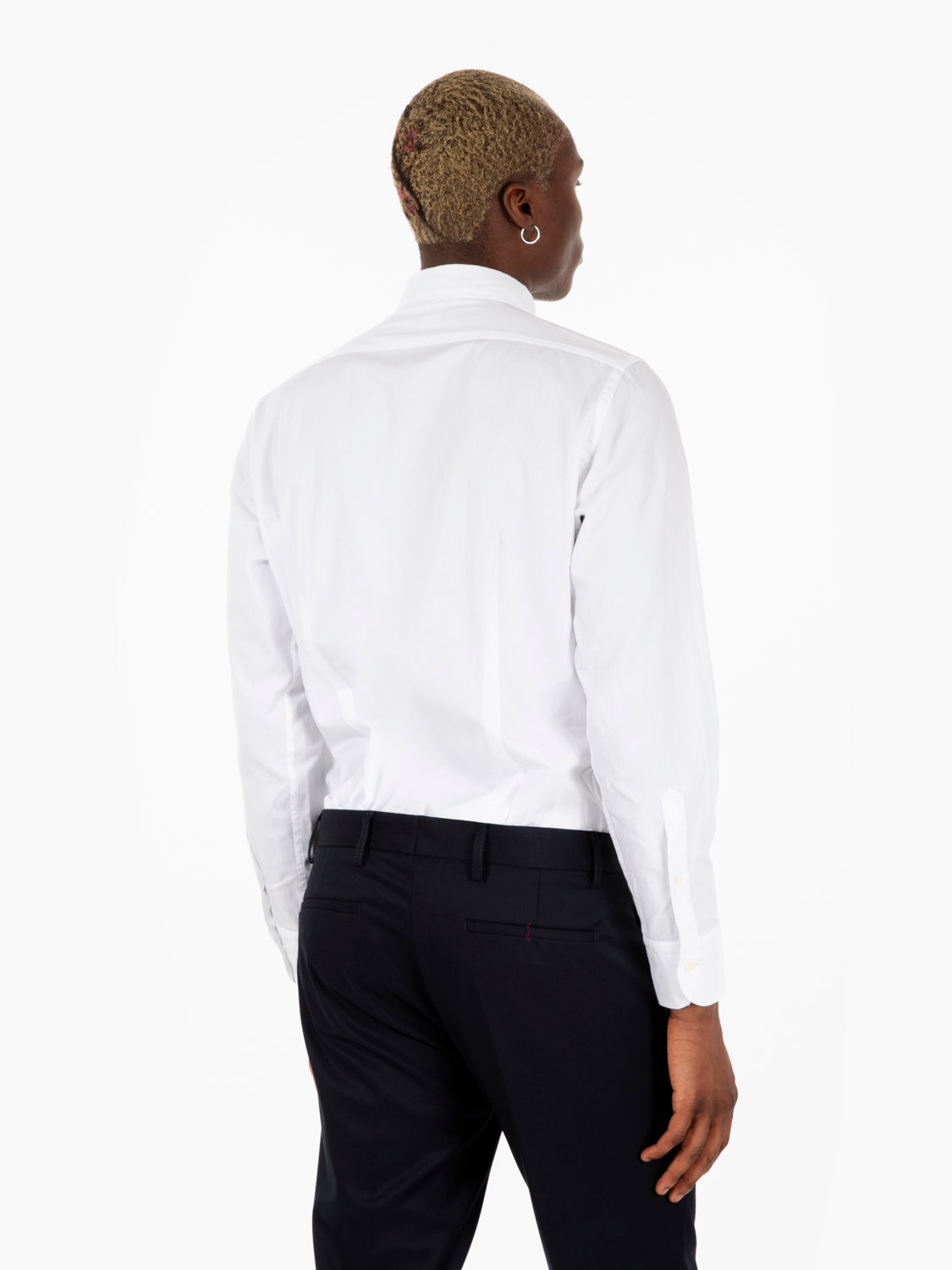 White micro-pattern shirt