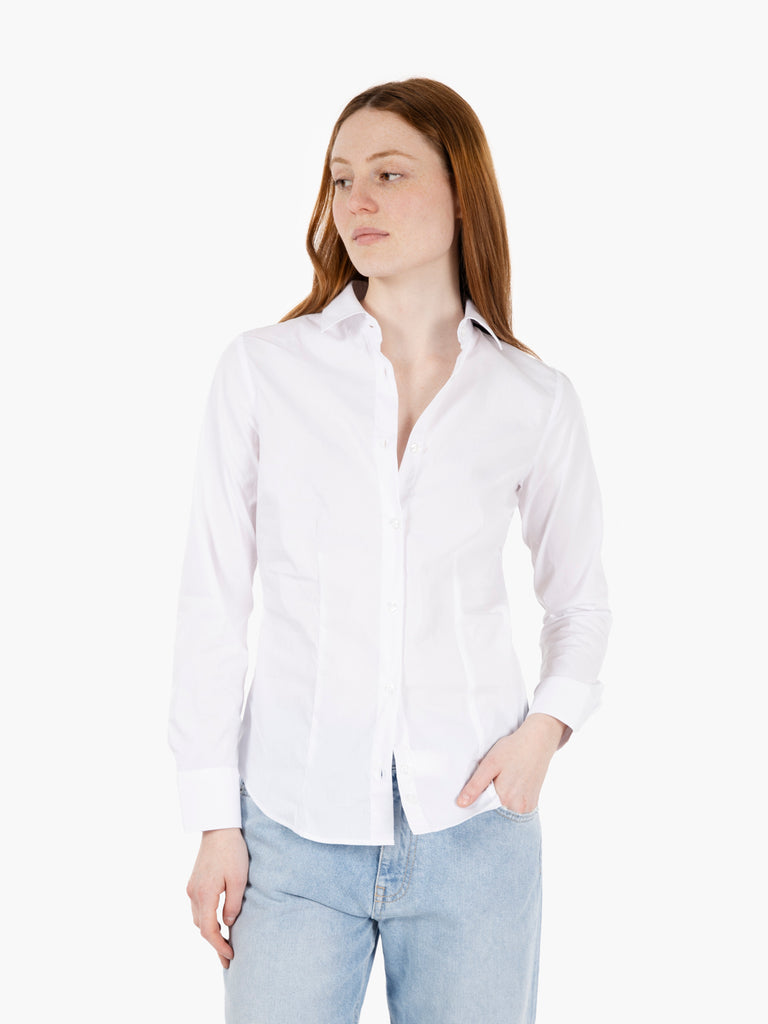 GMF - Camicia Marilyn sfiancata bianca