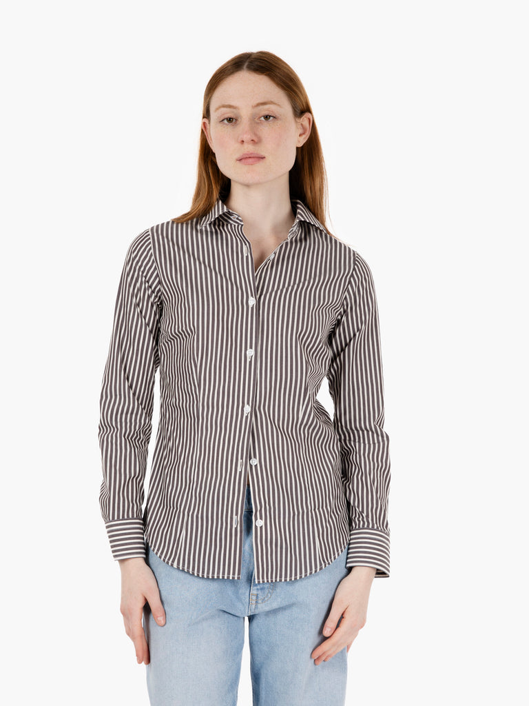 GMF - Camicia Marilyn sfiancata bianco / moro