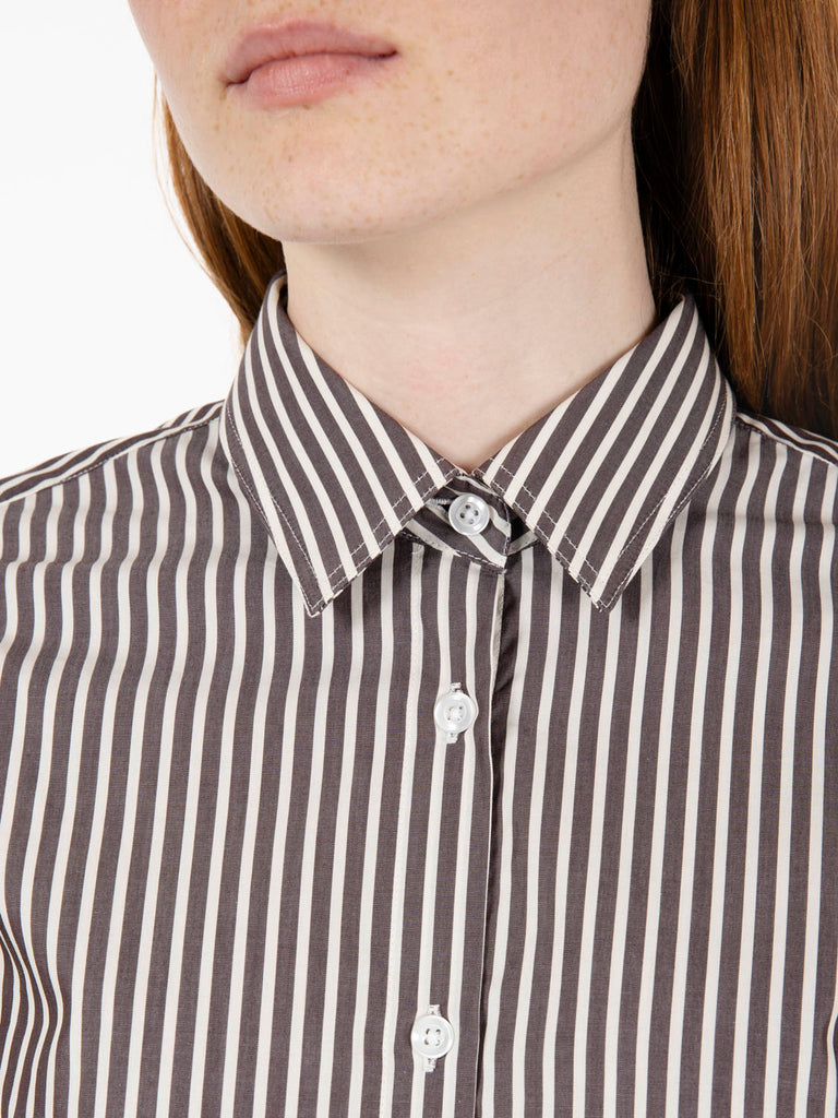 GMF - Camicia Marilyn sfiancata bianco / moro
