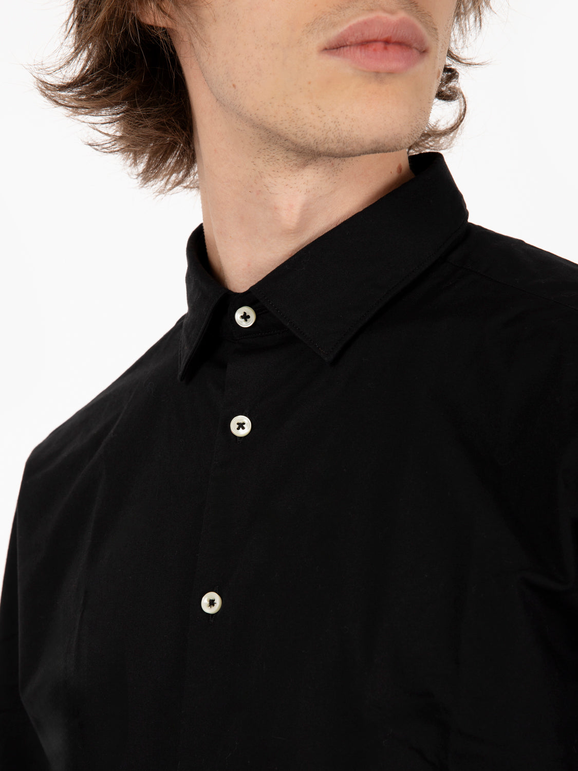 Black pearl button shirt
