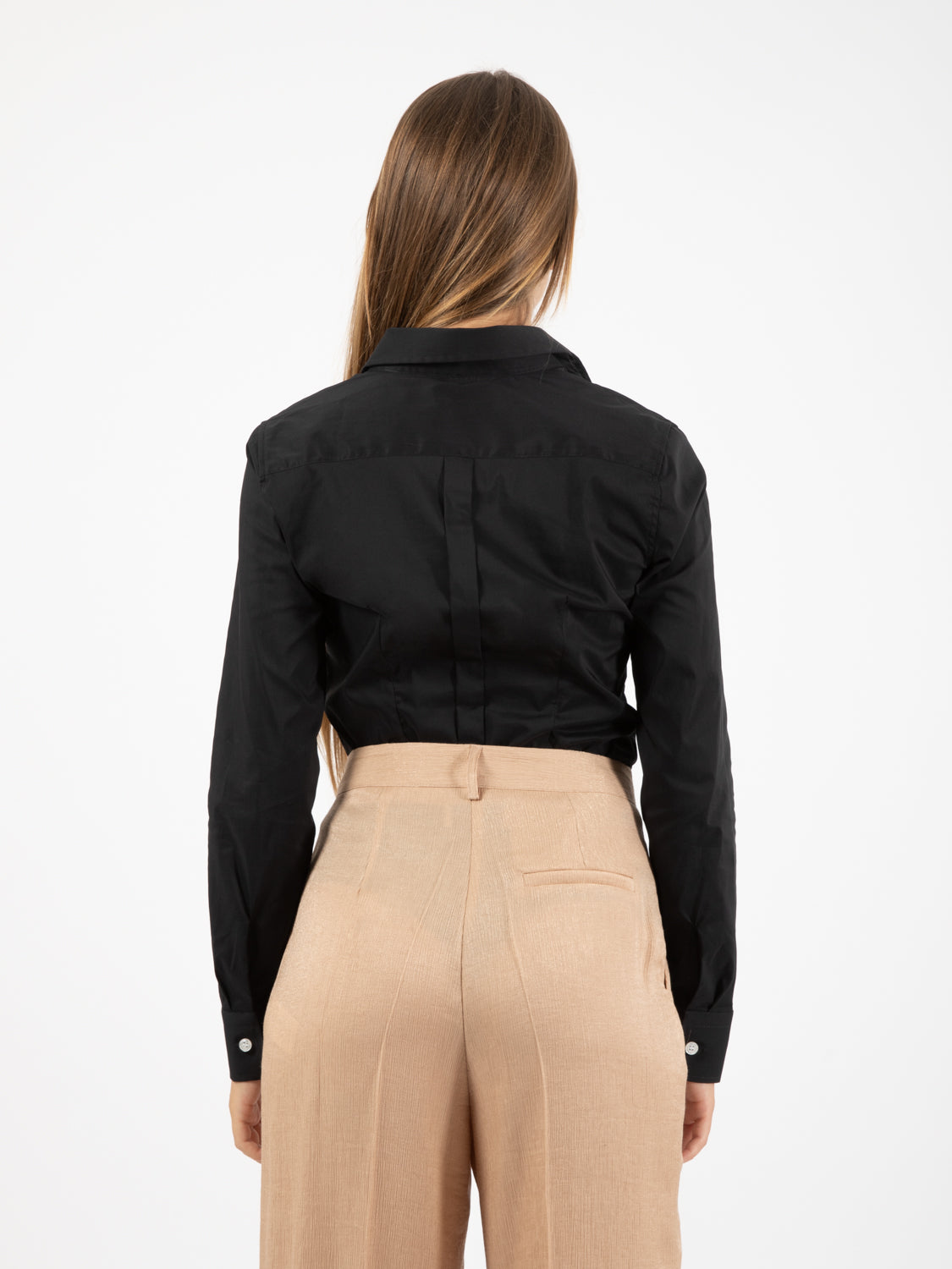 Camicia slim fit nera