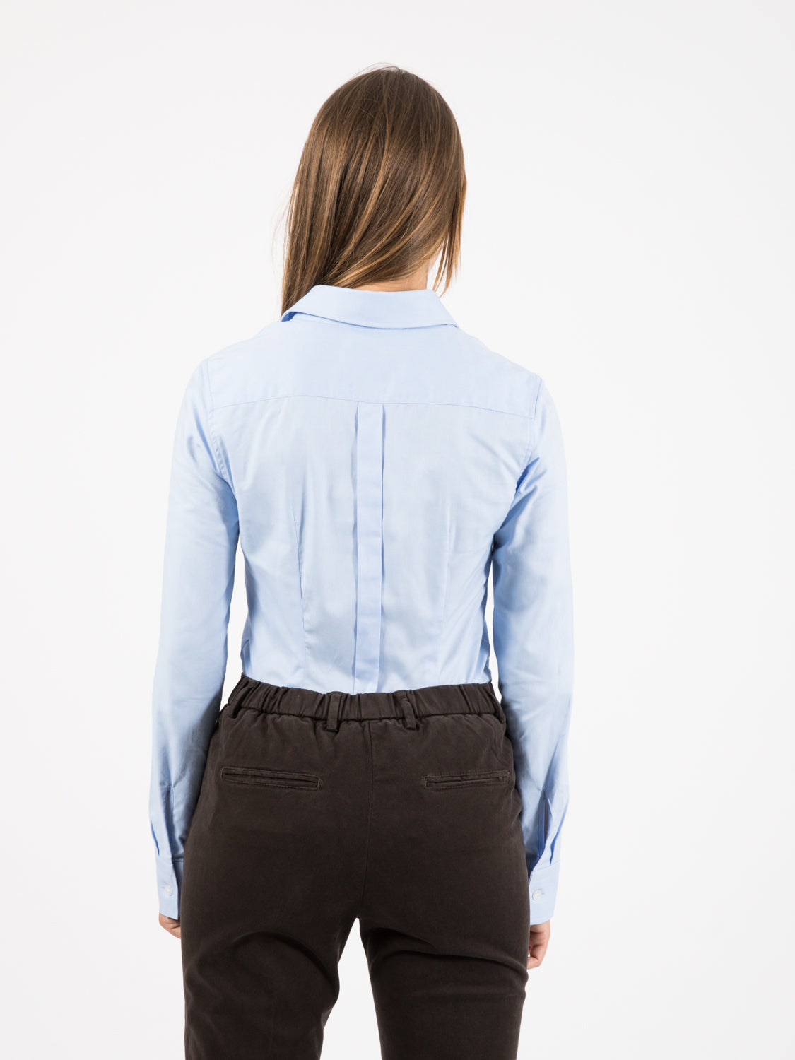 Camicia slim fit oxford azzurra