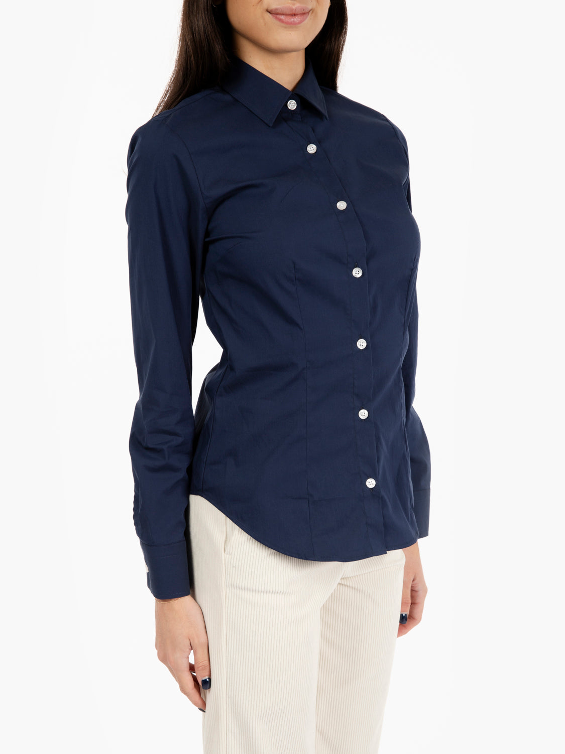 Camicia stretch Marilyn blu