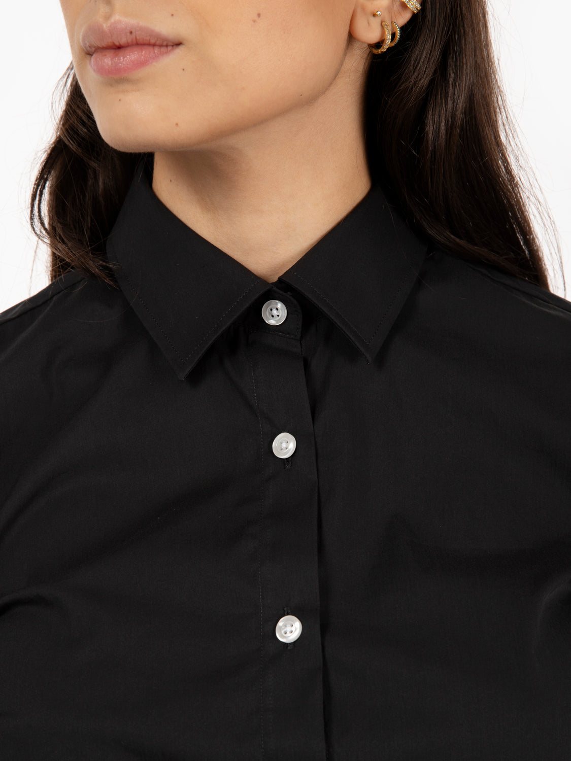 Camicia Marilyn stretch nera