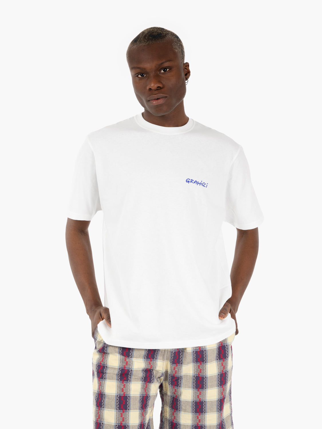 T-shirt Snail white / blue