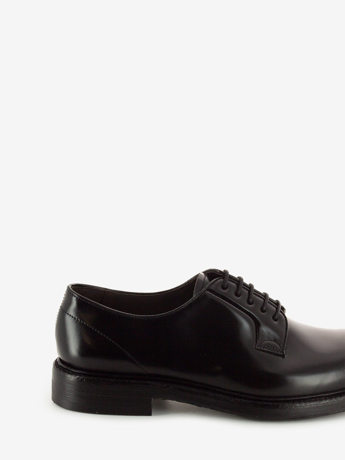 Derby in pelle shine nere