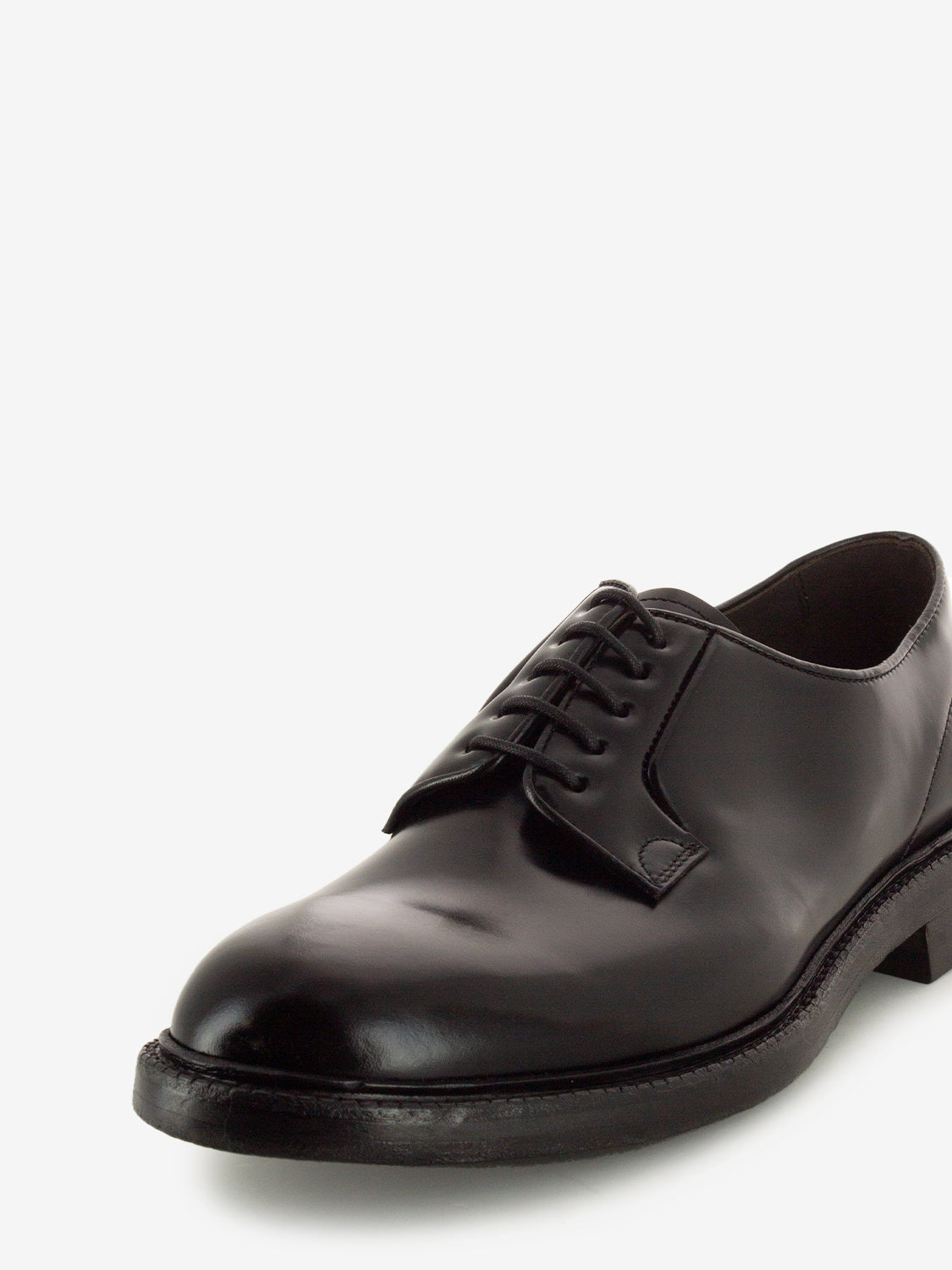 Derby in pelle shine nere