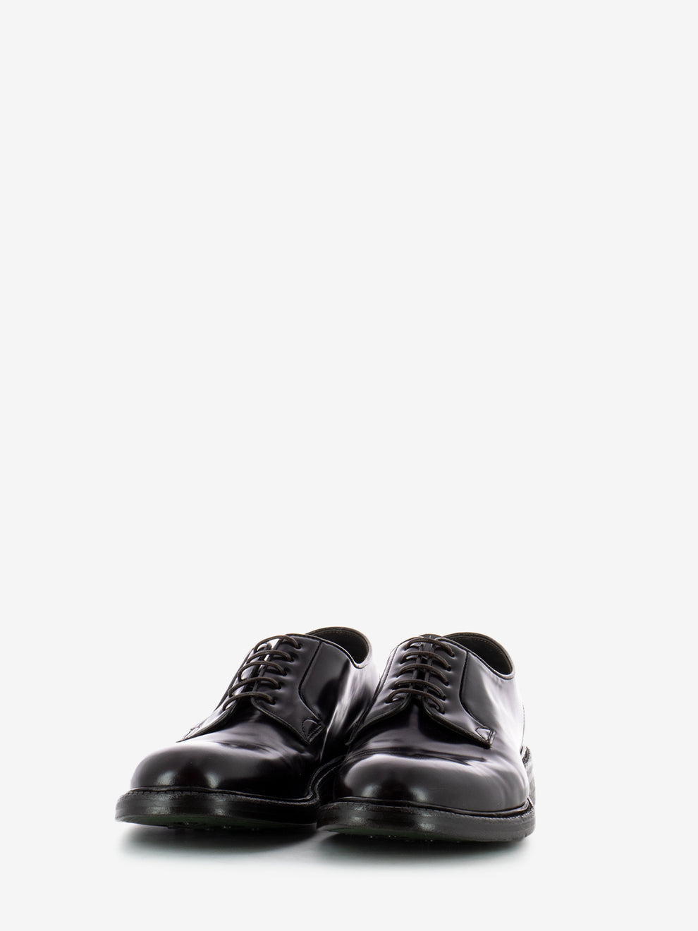 Derby in pelle spazzolata burgundy