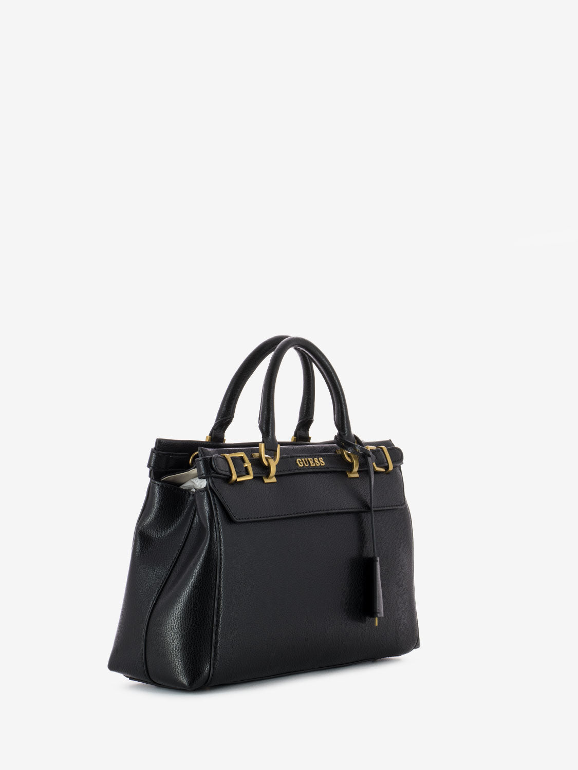 Borsa a mano con fibbie Sestri nero