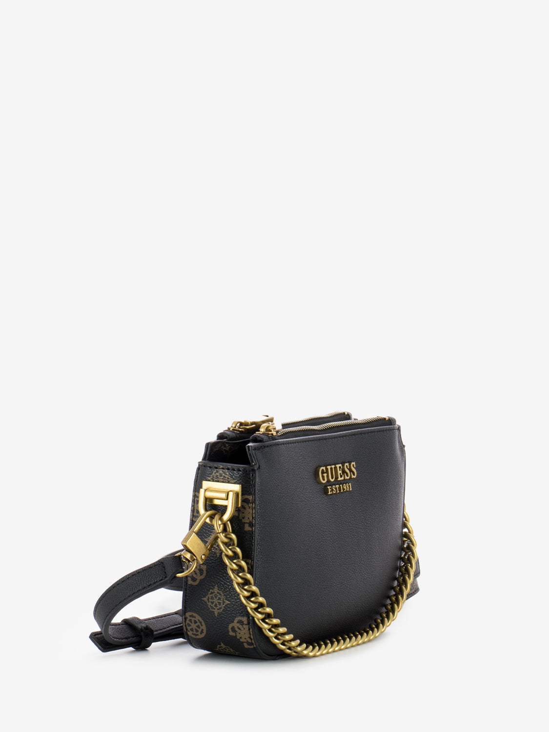 Mini borsa tracolla Fynna Girlfriend Carryall logo black / mocha