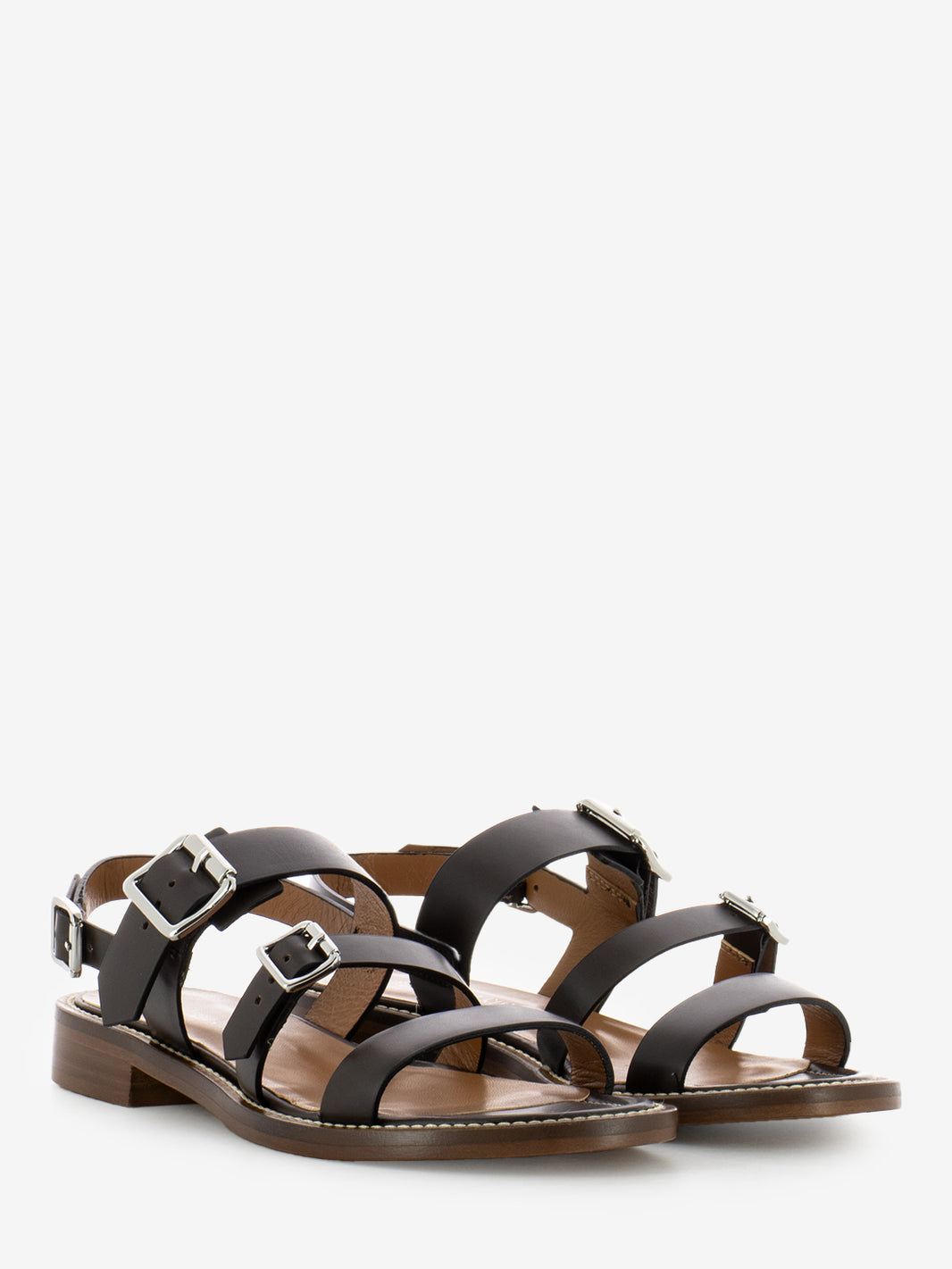 Quenby Buckle Sandals Ranch Ebony