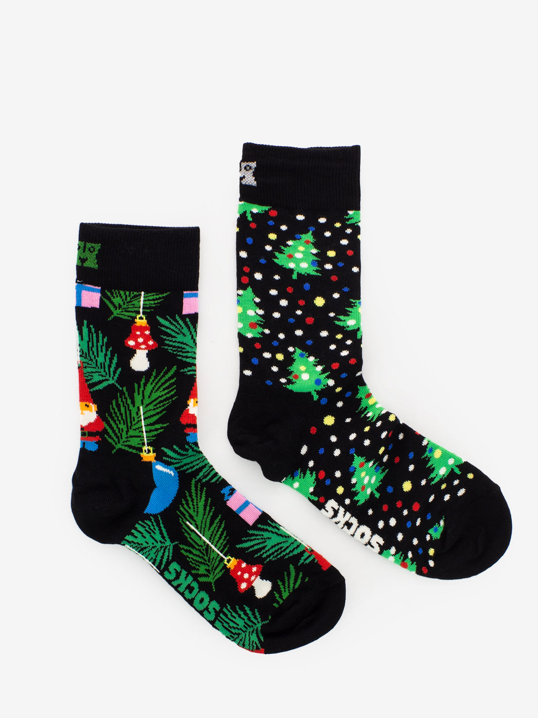 Set 2 pack socks Holiday Tree black