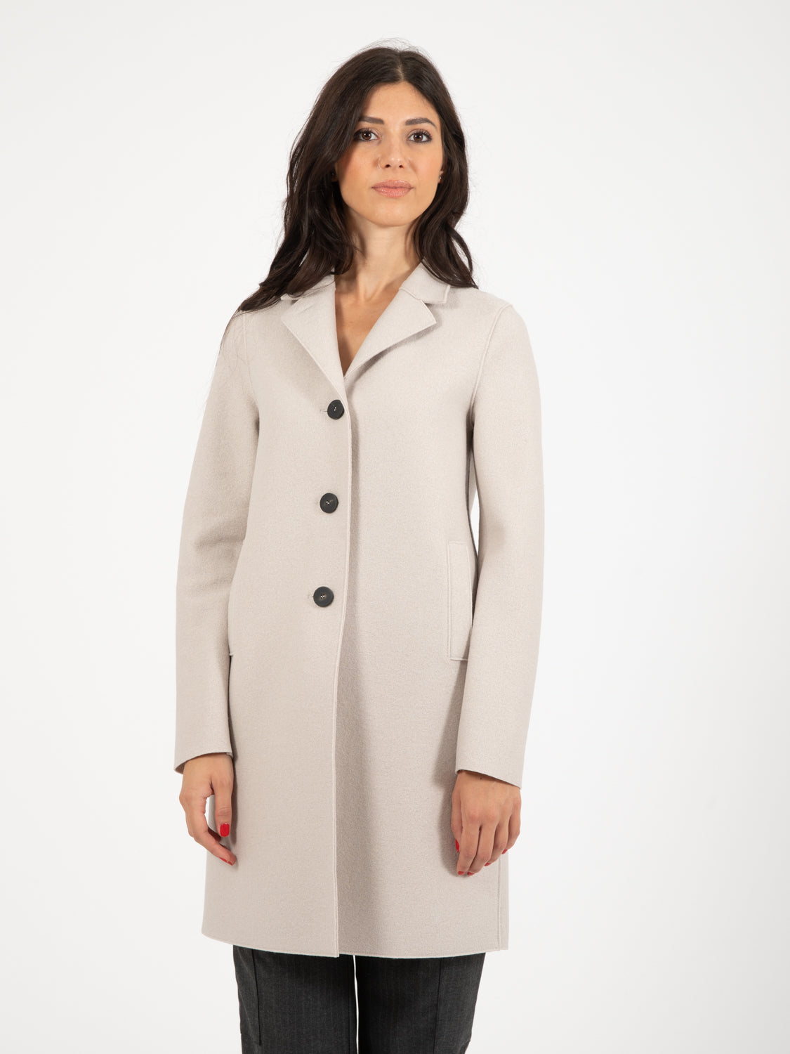 Cappotto button up boxy cream