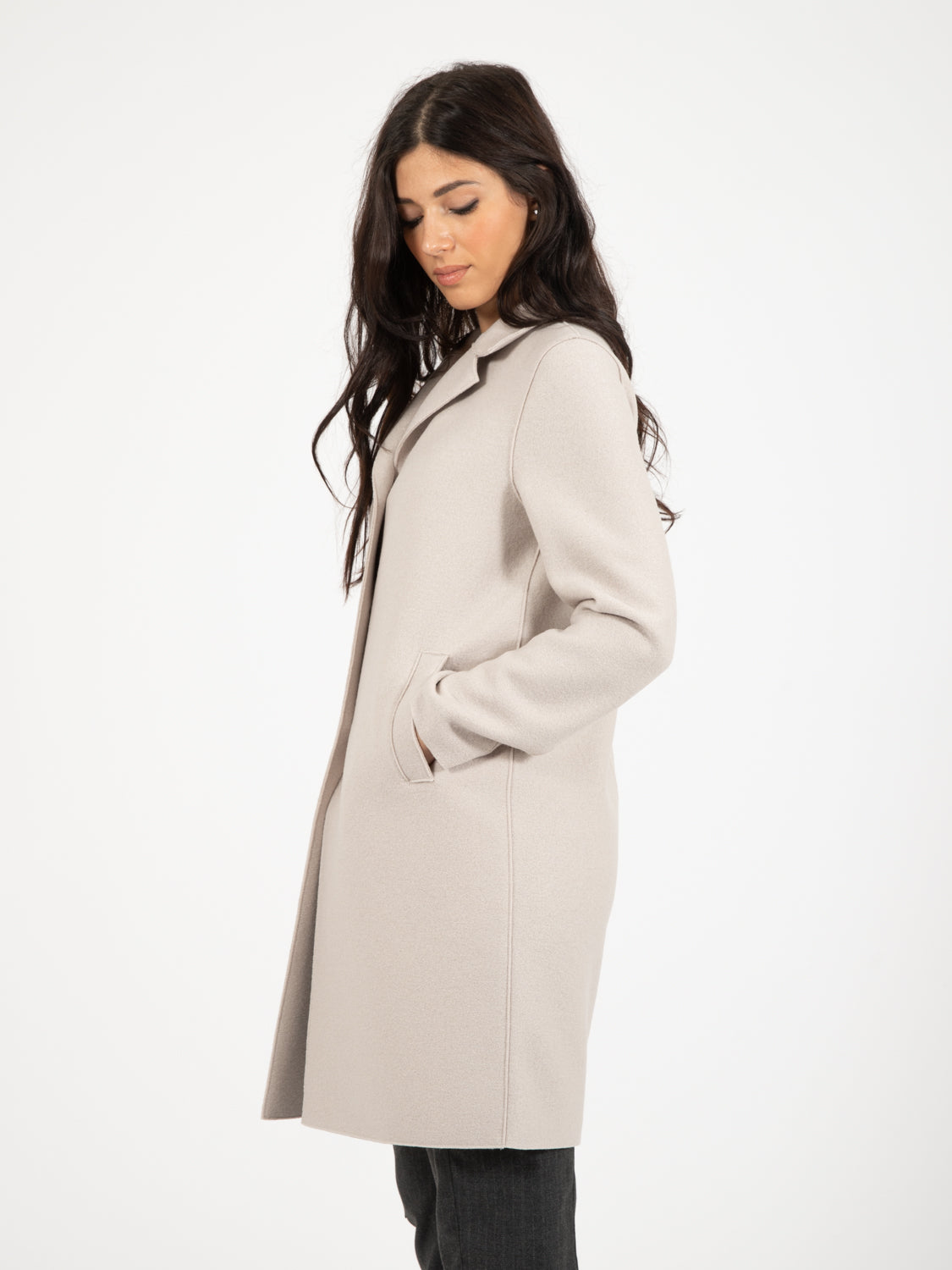 Cappotto button up boxy cream