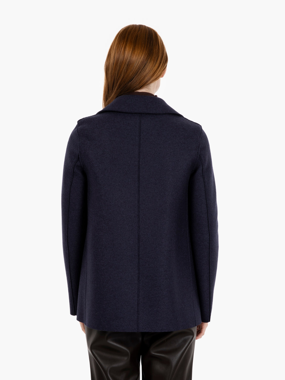 Cappotto peacoat pressed wool navy