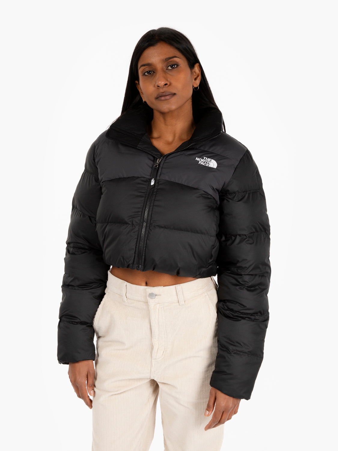 Piumino cropped Saikuru tnf black / asphalt grey