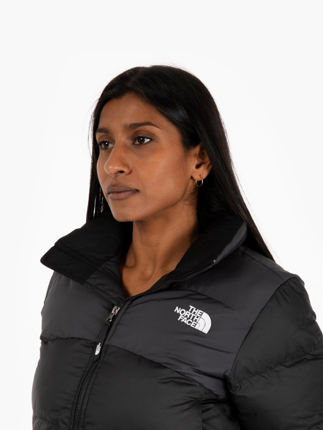 Piumino cropped Saikuru tnf black / asphalt grey