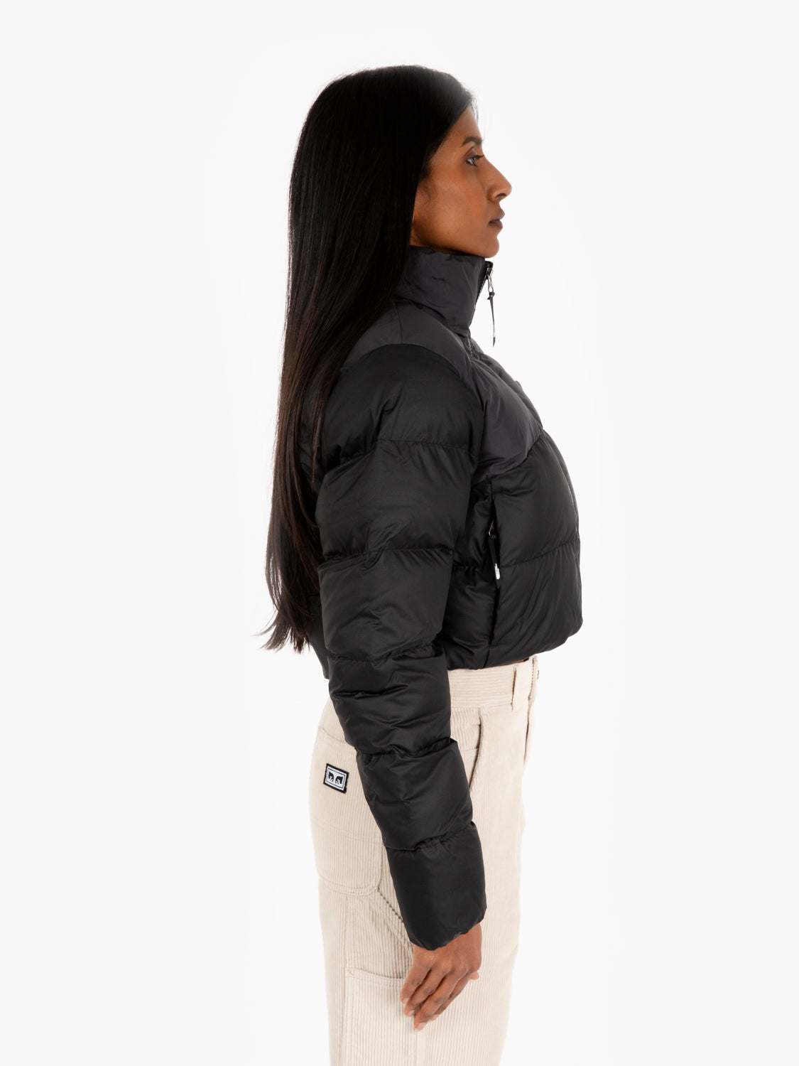 Piumino cropped Saikuru tnf black / asphalt grey
