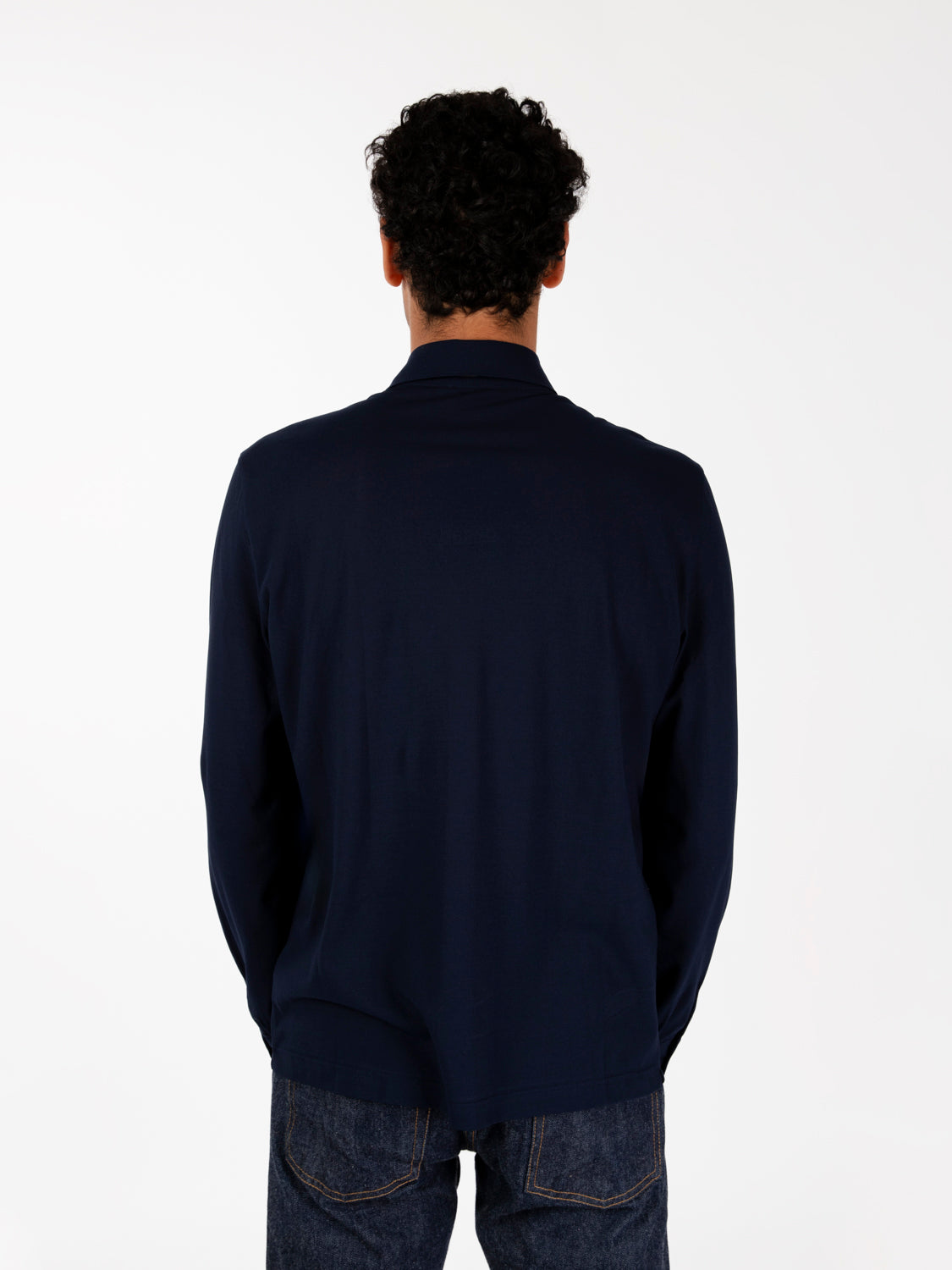 Camicia in jersey light blu