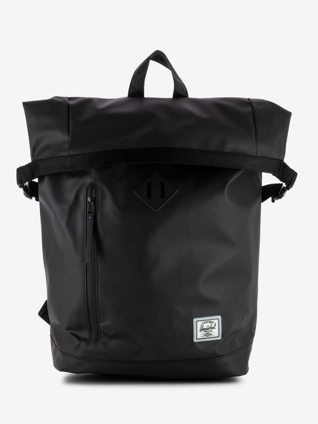 Roll top backpack black