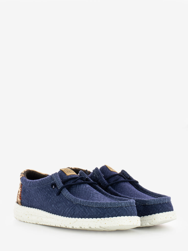 HEY DUDE - Wally palm jute navy blazer / chili red