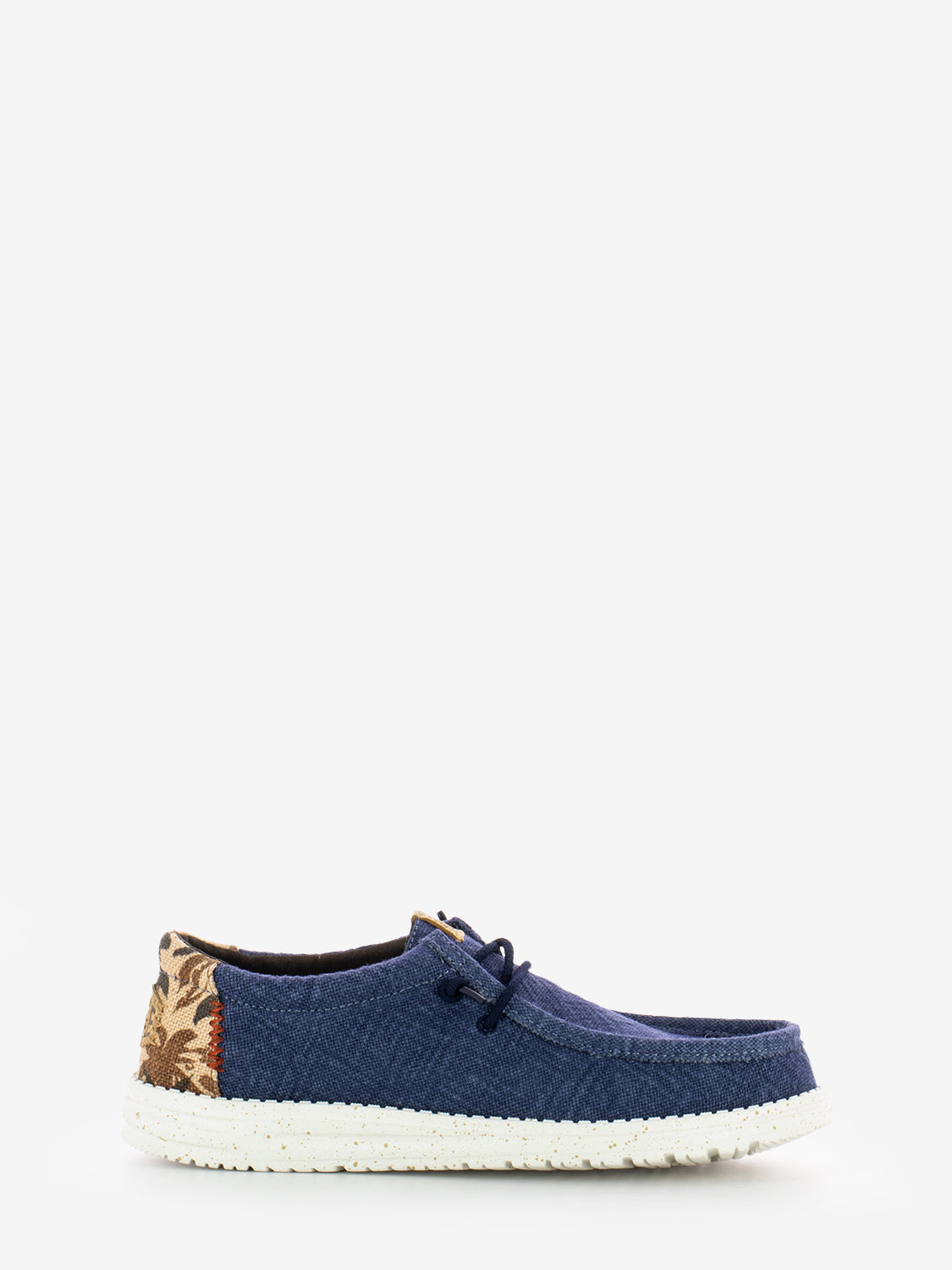 Wally palm jute navy blazer / chili red
