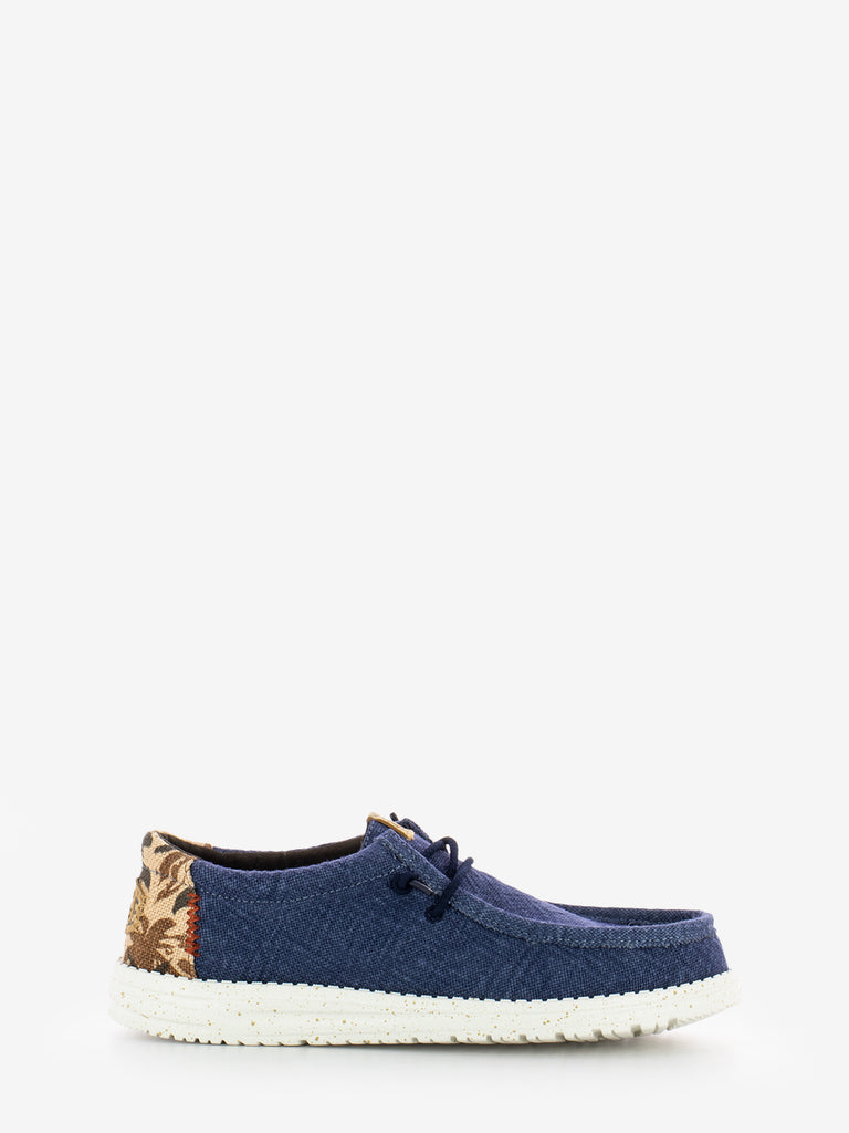HEY DUDE - Wally palm jute navy blazer / chili red