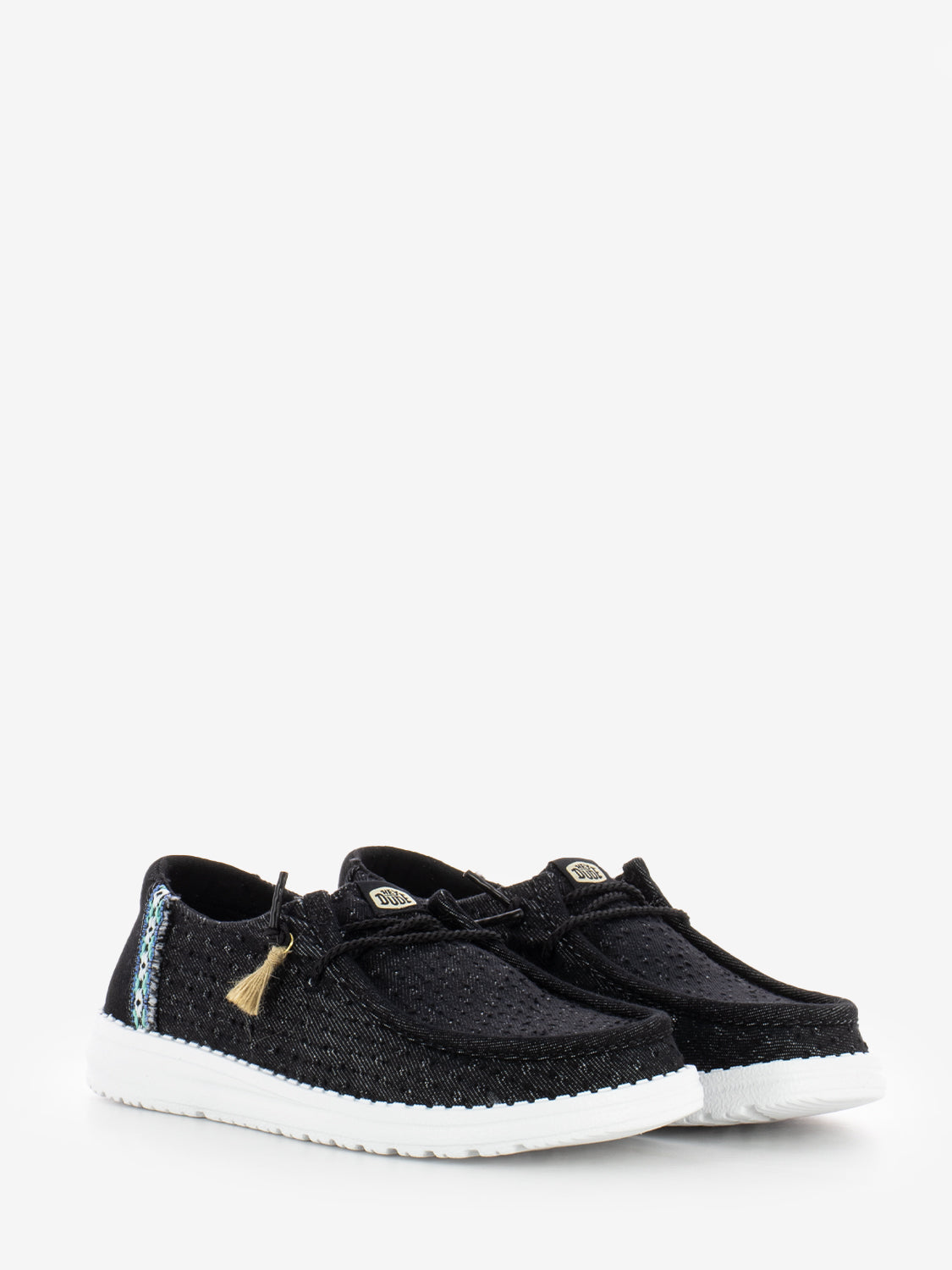 Wendy perf canvas black