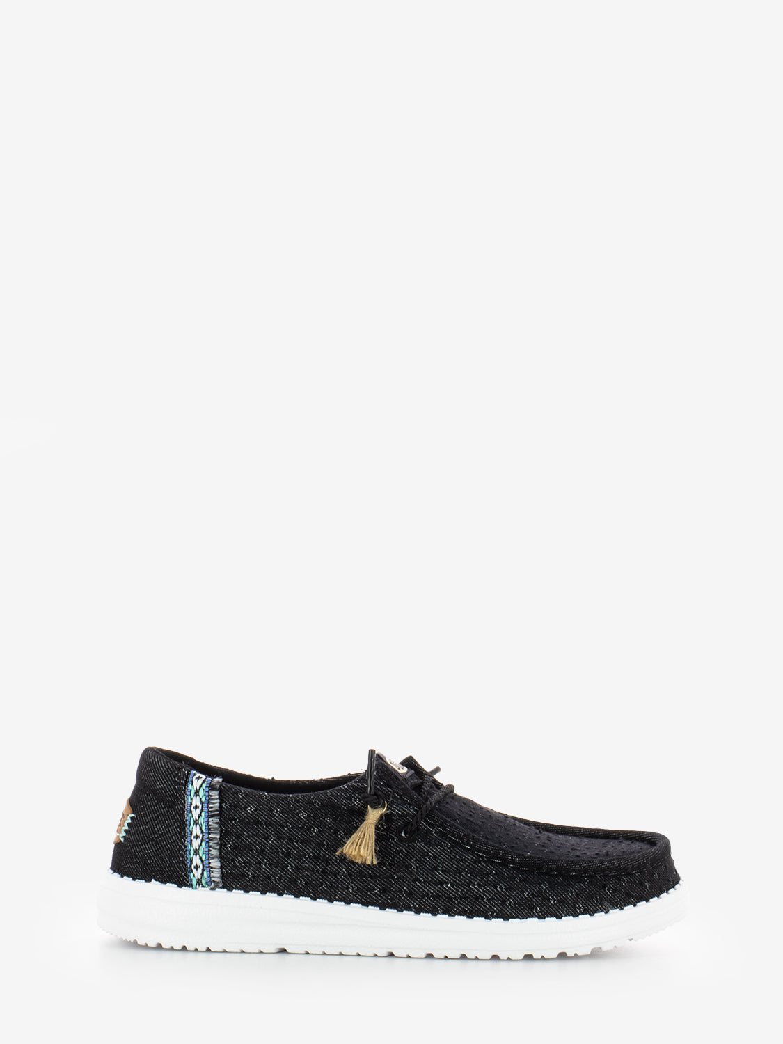 Wendy perf canvas black