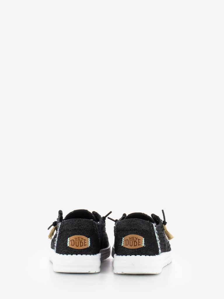 HEY DUDE - Wendy perf canvas black