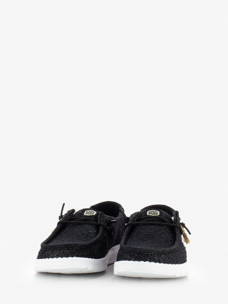 HEY DUDE - Wendy perf canvas black