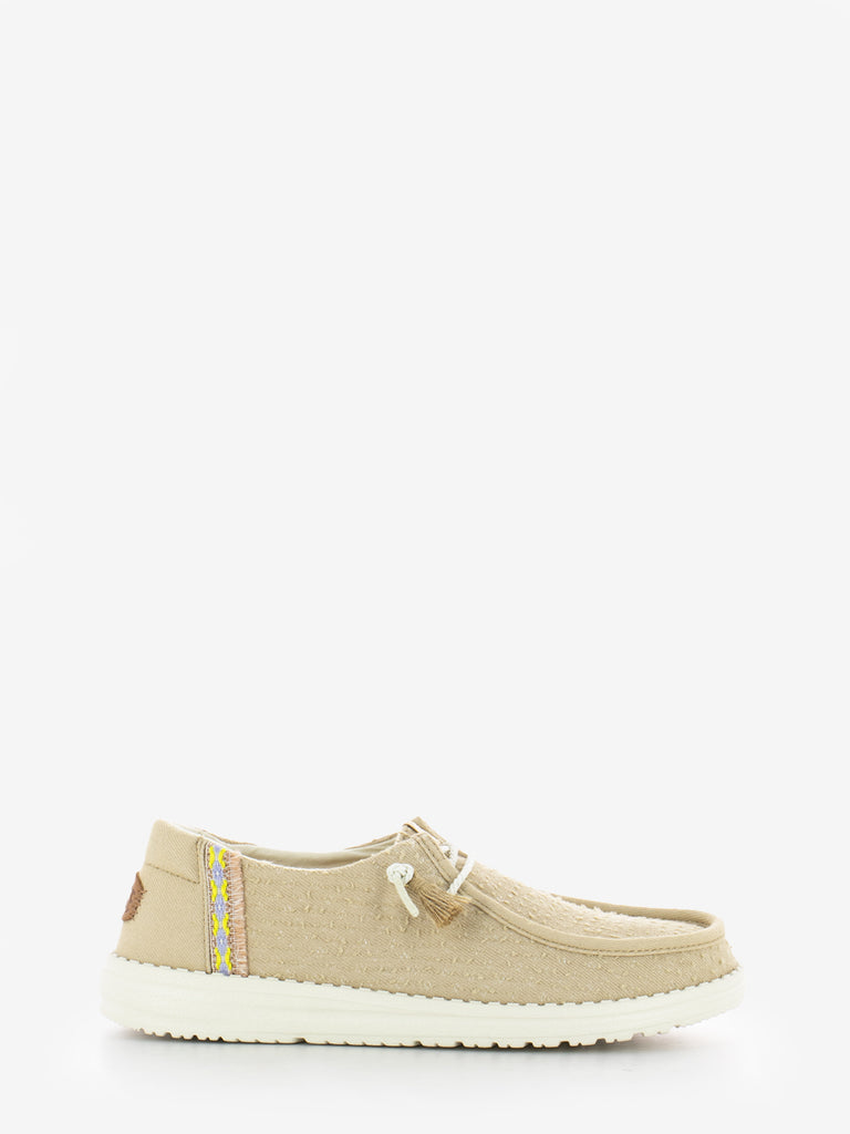 HEY DUDE - Wendy perf canvas Irish cream