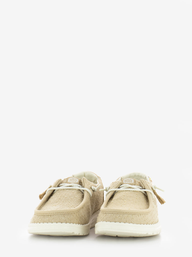 HEY DUDE - Wendy perf canvas Irish cream