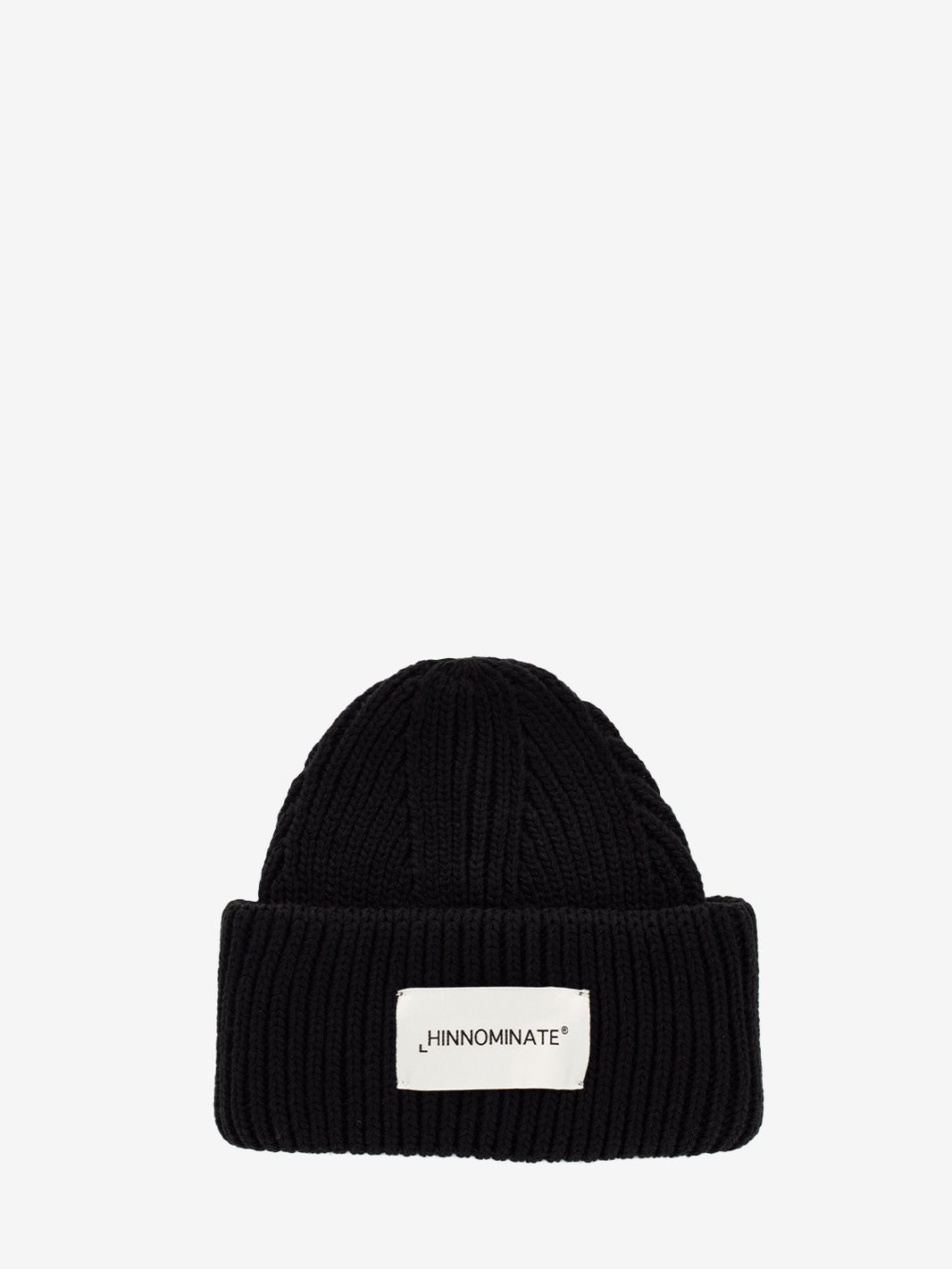 Black label knitted hat