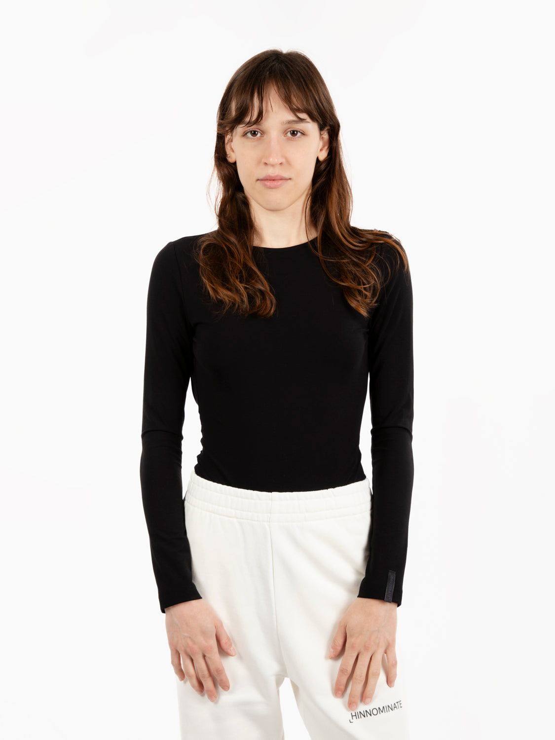 Black Backless Viscose Bodysuit
