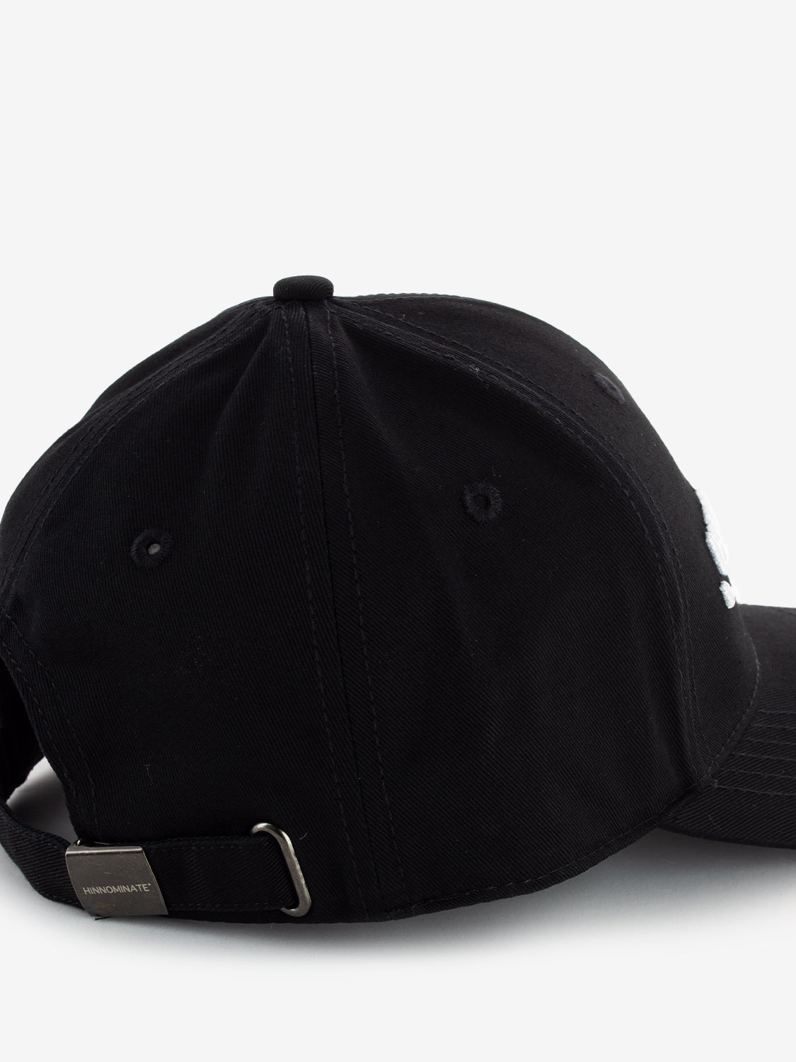 Black embroidered logo cap