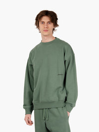 Moss green crewneck basic sweatshirt